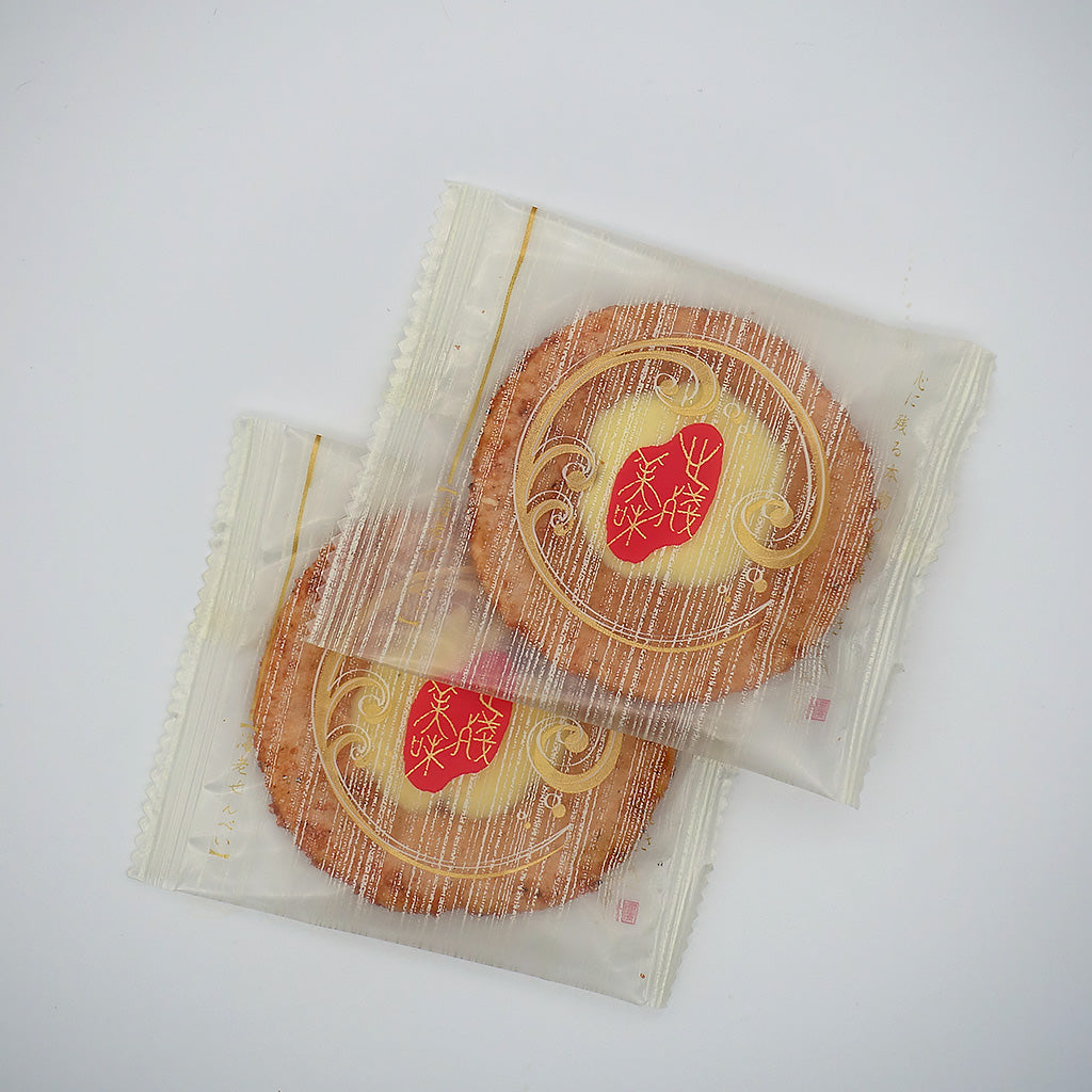 チーズ海老せんべい「めんたいこ&チーズえびせん」8枚入り