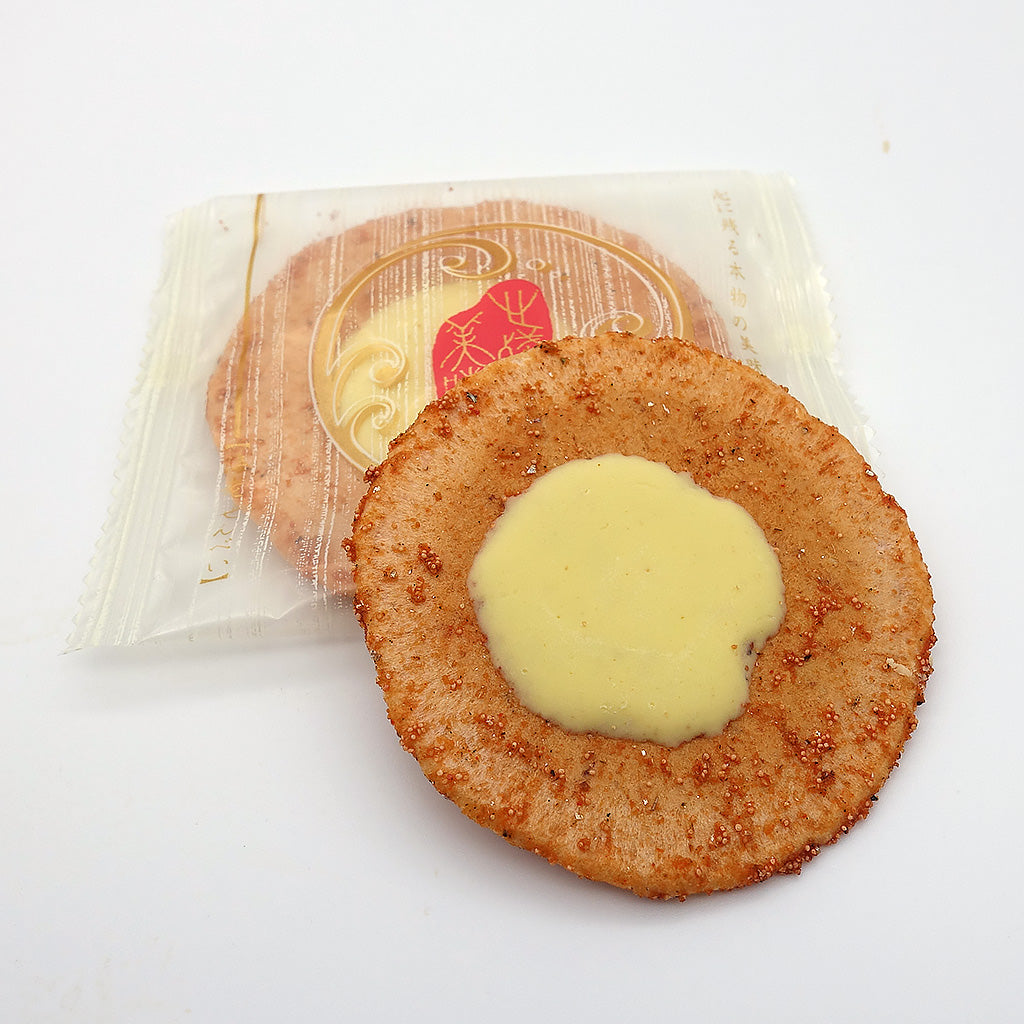 チーズ海老せんべい「めんたいこ&チーズえびせん」8枚入り