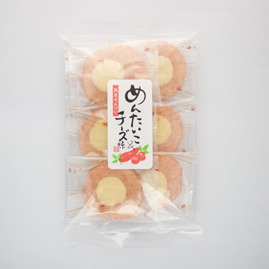 チーズ海老せんべい「めんたいこ＆チーズえびせん」8枚入り