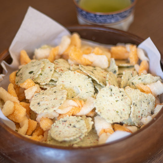 海老せんべい「ねじり わさび風味」