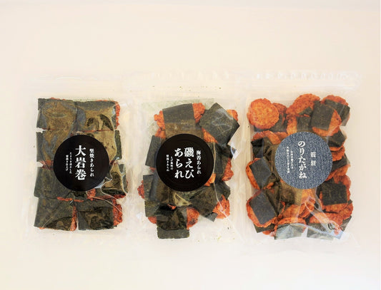海苔巻き３種　蝦・堅・粒